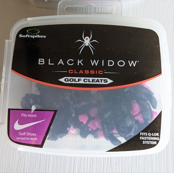 Old Stock Softspikes Black Widow Golf Spikes Cleats Lot 36 Pieces Total Nike - Picture 2 of 3